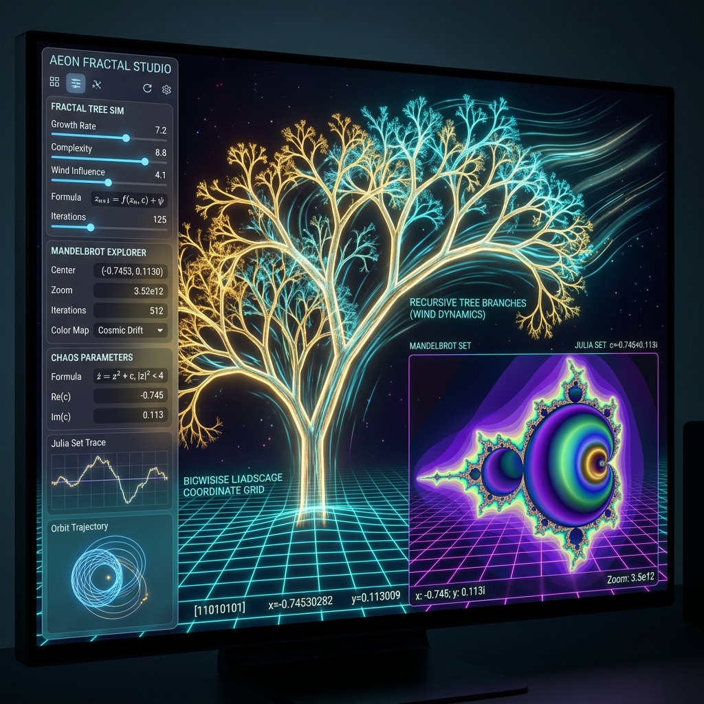 Interactive Fractal & Chaos Suite
