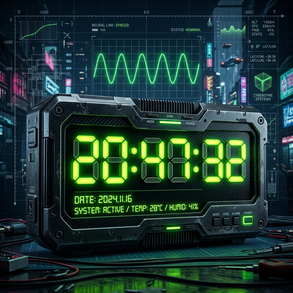 Cyberpunk LED Chronometer